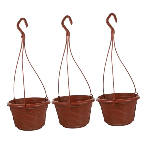 CIYODO 3 Pièces Pot de Fleurs Suspendu Plastique pour Plantes Chlorophytum pour Intérieur Décor Pratique Élégant