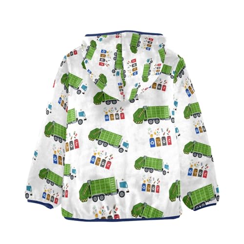 Image of Boys Fleece Jacket Hooded Autumn Winter Long Sleeve Thick Warm Outerwear;3-10 Years Kids Cute Fuzzy Jacket