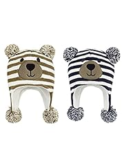 O2pcs Bear Coffee & Bear Navy