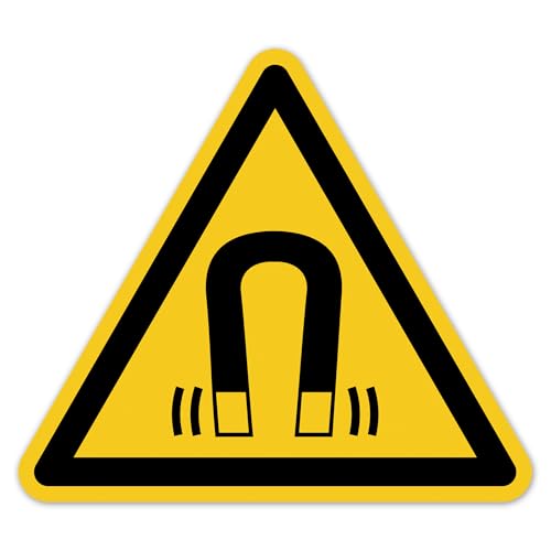 Avertissement de champ magnétique DIN EN ISO 7010 pour industrie et salle IRM