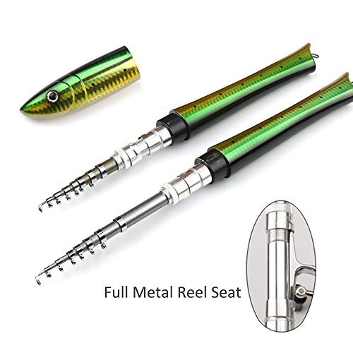 Mini Pólo, Andoer Caneta portátil vara de pesca Mini vara de pesca de bolso com kit giratório para p