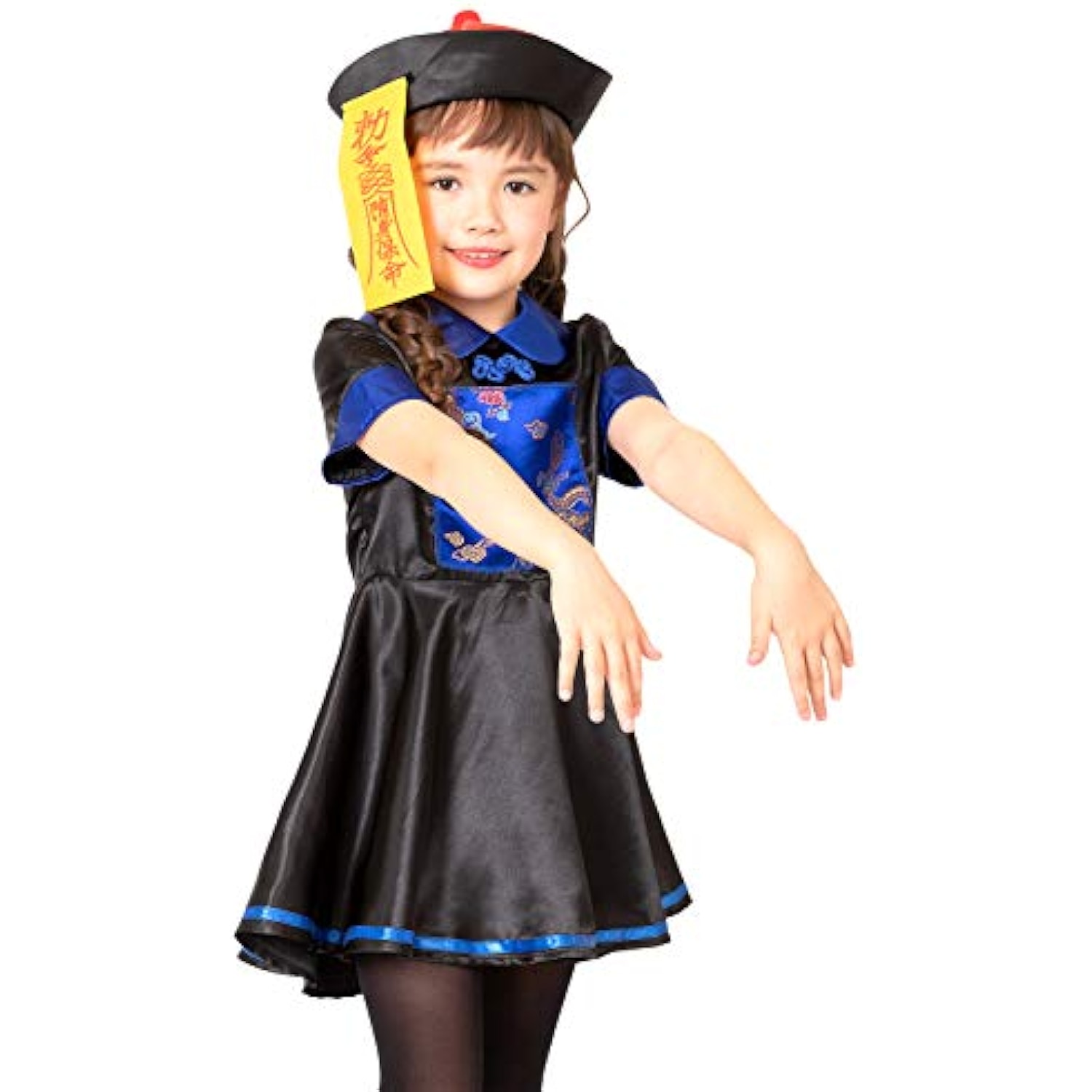 クリアストーン(Clearstone) コスプレ ハロウィン キョンシーガール キッズ 140cm 女の子 ブルー 詳細画像1