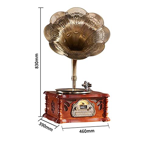 TAISK Tourne-Disque, européen rétro rétro Big Horn Gramophone Vinyl Record Machine Multifonction Bluetooth CD Radio Play… - Les Beatles, Paul McCartney, John Lennon, RIngo Starr, George Harrison TAISK Tourne-Disque, européen rétro rétro Big Horn Gramophone Vinyl Record Machine Multifonction Bluetooth CD Radio Play… – Image 6