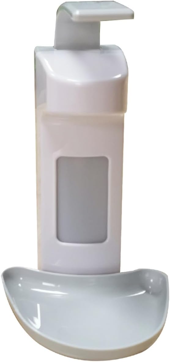 Manual Liquid Soap Dispenser Wall Mounted Stainless Steel Abs Large Capacity Hand Soap Container for Bathroom Kitchen Hotel Hospital Use