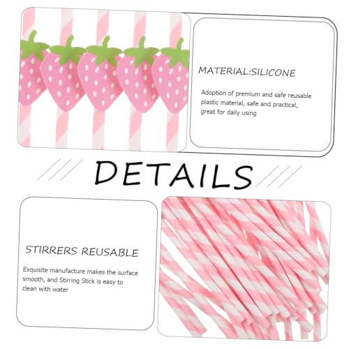 Pitillos de Papel Rosados SECFOU 50 unidades miniatura 3