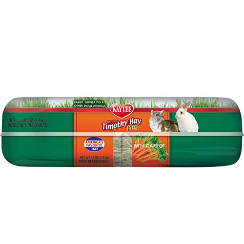 Kaytee Timothy Hay Plus, Carrot, 48-Ounce, Standard Packaging #TOP3