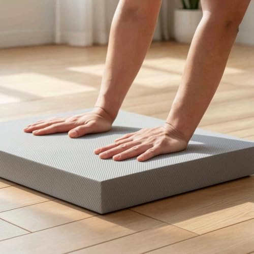 Almohadilla de espuma con superficie texturizada, antideslizante, versátil para gimnasio en casa, púrpura vino oscuro miniatura 2