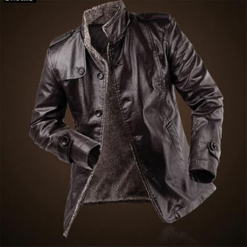 Veste mode cowboy hommes kaki pour affronter l'hiver au chaud - 2