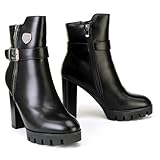 Milwaukee Leather MBL9430 Women's Black Fashion Casual Boots with Side Zipper Entry - 8