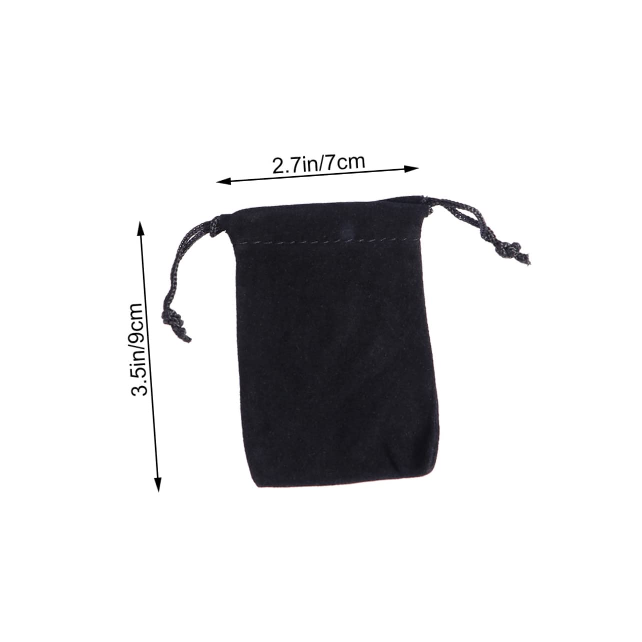 minkissy 10stücke Schmuckbeutel Set Schwarz Für Uhren Ketten Armbänder Und Kleine Gegenstände Praktische Zugbandverschlüsse Für Einfachen Transport