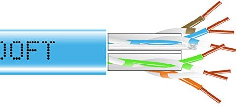 Black Box CAT6 550-MHz Solid Bulk Cable UTP CMP Plenum BL 1000FT Pull-Box