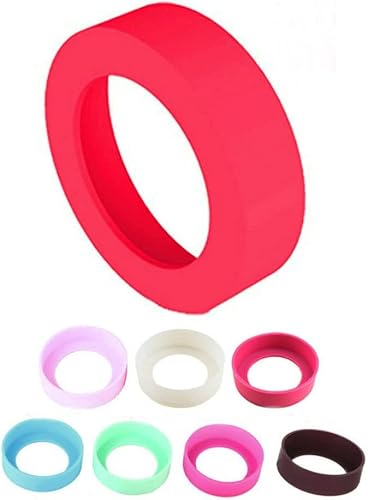Miniatura 4 de AKOAK Tapa protectora de silicona para botellas de agua, 2.56 pulgadas, apta para tazas con diámetro de base inferior de 2.56 a 2.75 pulgadas