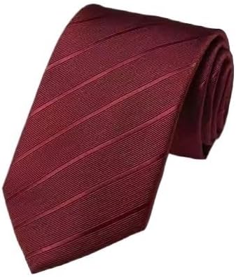 Striped Men's Business Tie Work Wedding Accessories Necktie Gift Set