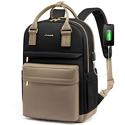 LOVEVOOK Laptop Backpack for Women Men 15.6 Inch Laptop Bag with USB Port Fashion Waterproof Backpacks Teacher Nurse Stylish Travel Bags Vintage Daypacks Bookbag for College School Work by LOVEVOOK - Used condition - US$21.92