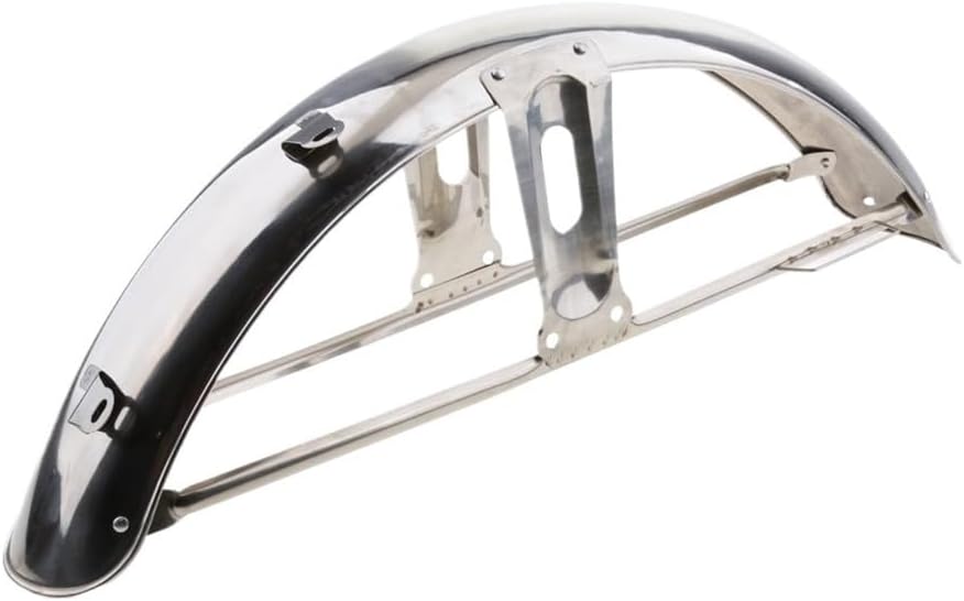 Motorbike Splash Mudguard 58cm Stainless Steel Motorcycles Front Wheel Guard Mudguards Cover Mud Guards Metal Plated for CG125