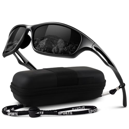 LINVO Gafas de sol Hombre Polarizadas Gafas Ciclisme Deportivas Ultraliger Gafas de sol Golf Running Pesca Hombre Mujer Proteccion UV400