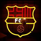 AHlove Football Sports Neon Signs for Wall Decor，FC LED Neon Lights for Bedroom、Man Cave，Birthday、Christmas Gifts for Boys