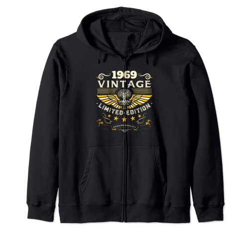 Camisetas vintage de 1969 para mujer, retro, divertidas, cumpleaños de 1969 Sudadera con Capucha