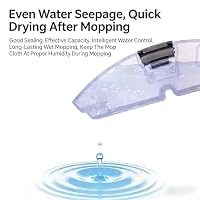 Elektrisch gesteuerter Wassertank, kompatibel mit Roborock S8 / S8+ / S8 Plus, Ersatz von Ersatzteilen for Roboterstaubsauger Ersatzteile (Schwarzer Knopf) – Ansicht 2
