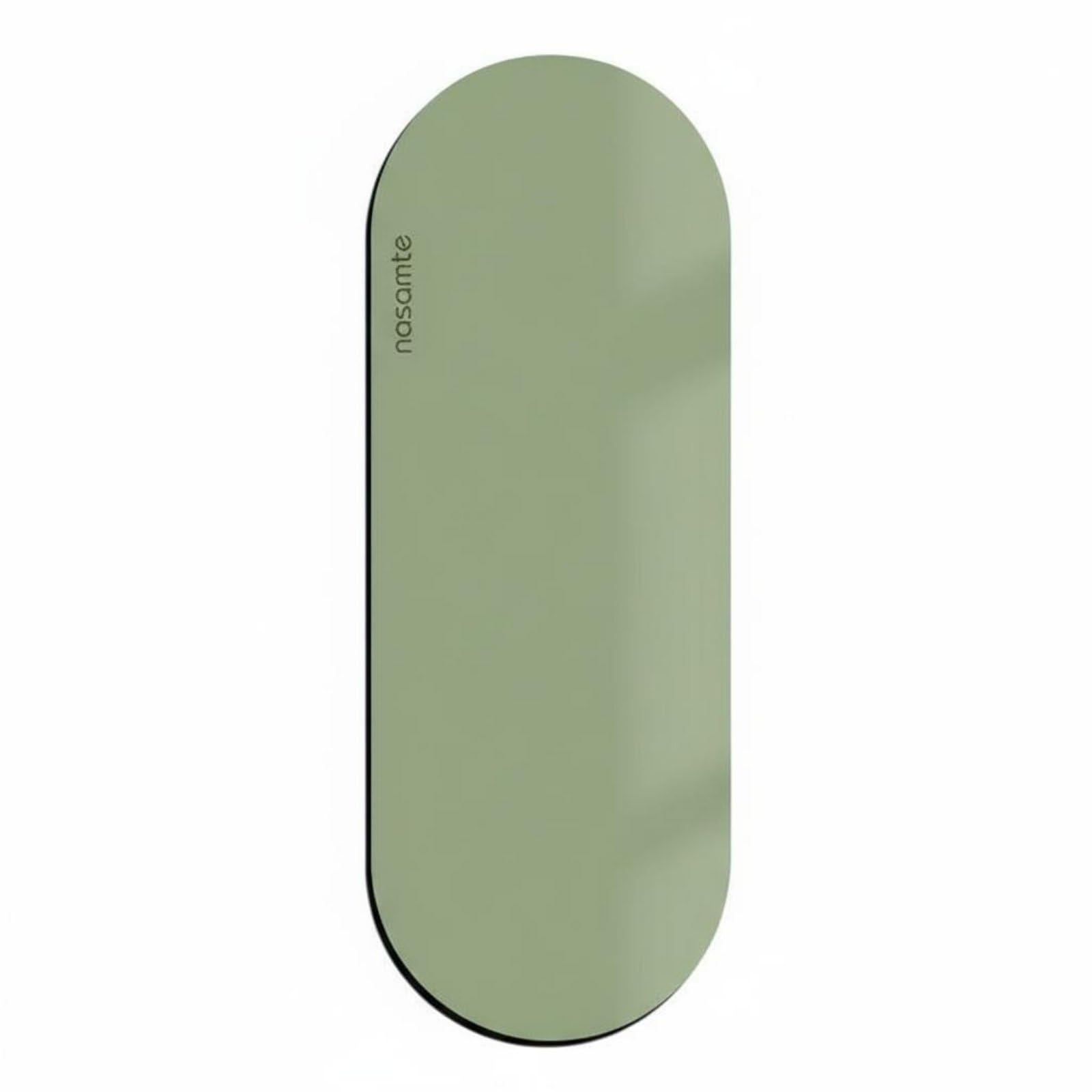 Long-Lasting Oval Exercise Mat Shock Absorption Exercise Mat Heavy-Duty Durability High Resilience for Yogis, Beginners, Green, 60 * 180cm-image-13