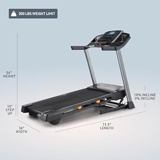 NordicTrack T 6.5 S; Treadmill for Running and Walking with 5” Display and SpaceSaver Design