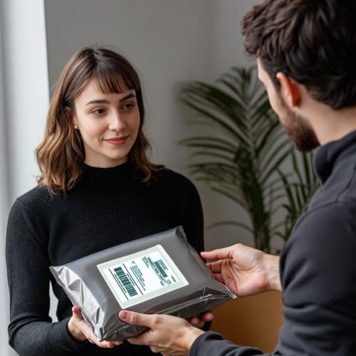 RAGO® Versandtaschen Plastik Warensendung S-10 Stück I M-10 Stück I L-10 Stück +Lieferscheintaschen C6 I Versandbeutel Selbstklebend und Blickdicht I Plastiktüten Verschließbar I Ideal für Vinted