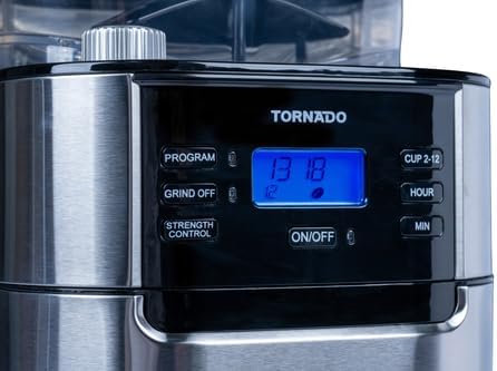 Кофе кайнатуучунун башкаруу панелинин жакынкы планы