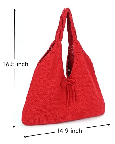 Bolso tote pequeño tejido para mujer verano miniatura 3