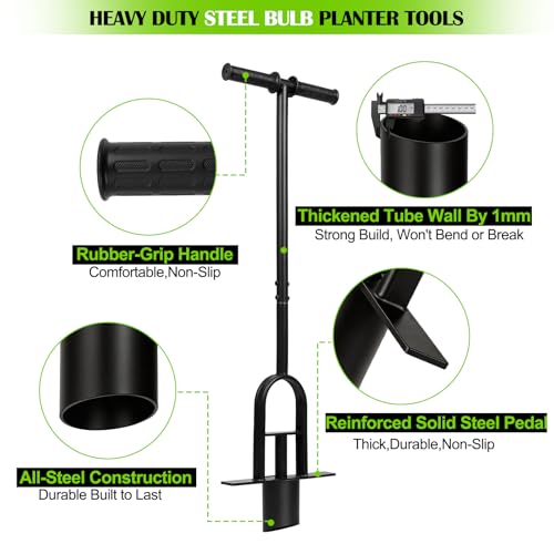 JYI&FORGE Herramienta para plantar bulbos 34 pulgadas miniatura 3