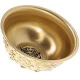 MAGICLULU 1 Pc adornos de cornucopia canasta de cornucopia salón ancestral cuenco de dinero feng shui bandeja de oro cuenco del de la suerte tienda del cuenco del latón Golden