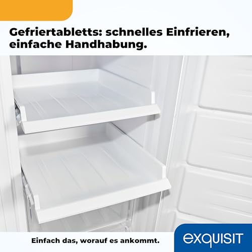 Foto von Exquisit GS231-NF-H-040D NoFrost Gefrierschrank, 161 L Tiefkühlschrank