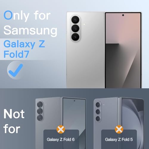 Image of (2 Pack Privacy Tempered Glass Screen Protector for Samsung Galaxy Z Fold 7 (Front Display) | 9H Anti-Spy Glass | HD Clarity, Anti-Scratch, Bubble-Free, Case-Friendly