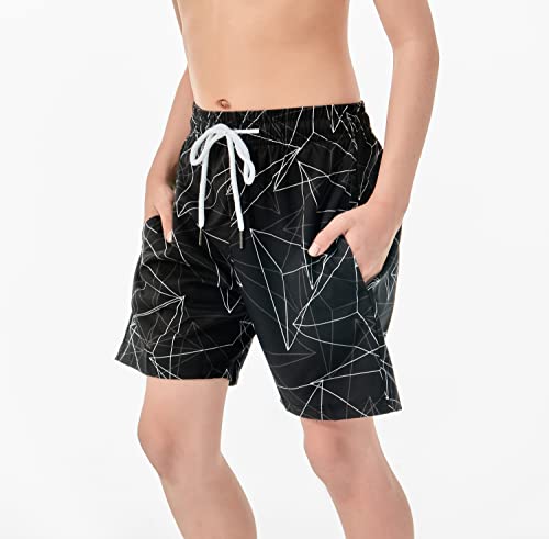 IRELIA Boys Swim Trunks with Boxer Brief Liner Compression Swimming Shorts Quick Dry Swimwear4