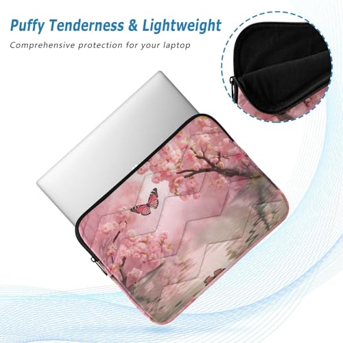 Funda rosa floral para laptop de 13-14 pulgadas miniatura 5