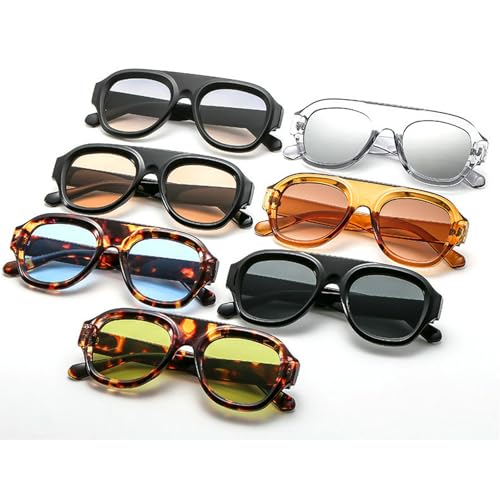 COTIA Oversized Trendy Pilot Sunglasses for Women Men Vintage Square Personality Sun Glasses Outdoor Travel Eyewear3