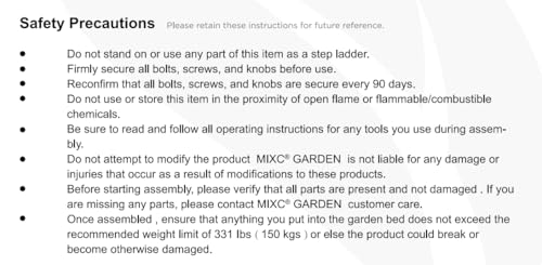 Image of MIXC 50 * 26 * 31 Large Metal Raised Garden Beds with Legs, Elevated Planter Boxes Outdoor Raised for Gardening, Bigger Planter Box for Vegetable Flower Herb