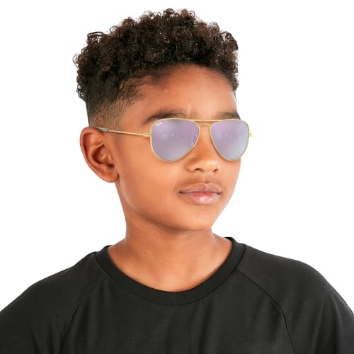 Image of Ray-Ban Junior Kids' Rj9506s Metal Aviator Sunglasses
