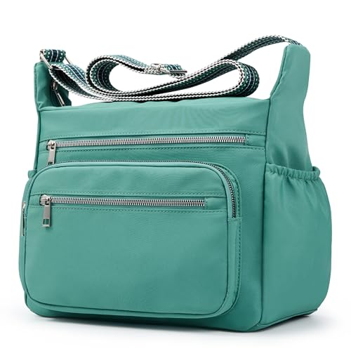 Image of Crossbody Bag for Women, Large Lightweight Nylon Shoulder Purse for Travel | Trendy Crossbody Purse with Roomy Multi-Pocket Design, Large Capacity, Waterproof for Everyday Use, Shopping, Work & Weekend