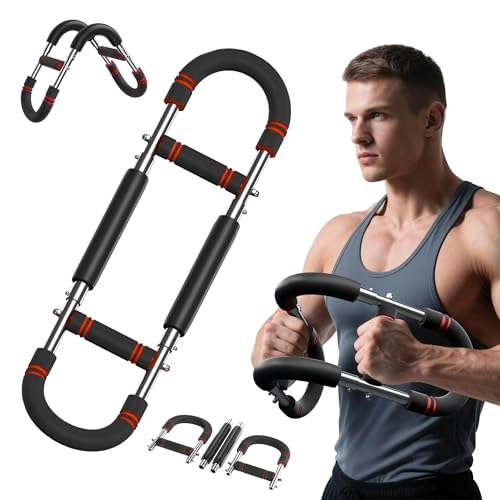 Verstellbarer Armtrainer, 2025 Neue Brust Trainer für Unterarme, verstellbare Trainingsstange mit Feder, Oberkörper Krafttrainer Verstellbarer Armtrainer, 2025 Neue Brust Trainer für Unterarme, verstellbare Trainingsstange mit Feder, Oberkörper Krafttrainer