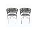 Set of 2 Hand-Woven Chairs Made of Blacksmithing Ideal for Garden, Terraces, Ideal for Home, Bar, Restaurant, Office, Hotel, Garden, Living Room, Cafe from Mexico handmade