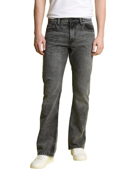 Image of BENE KLEED Men Light Fade Whisker Effect Pure Cotton Jeans