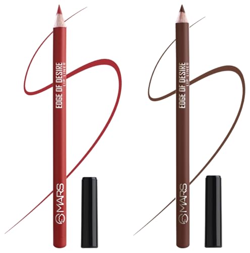Image of MARS Matte Lip Liner One Swipe Smooth Long Lasting Lip Pencil (1.4gm) (07-MAGNETIC MAGENTA) Matte Lip Liner One Swipe Smooth Long Lasting Lip Pencil (1.4gm) (14-CHOCO BUTTER)