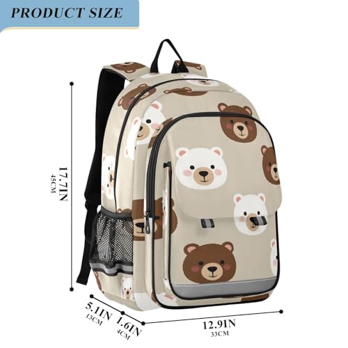 Sac à dos pour ordinateur portable enfants protégeant le matériel ours mignon - 4