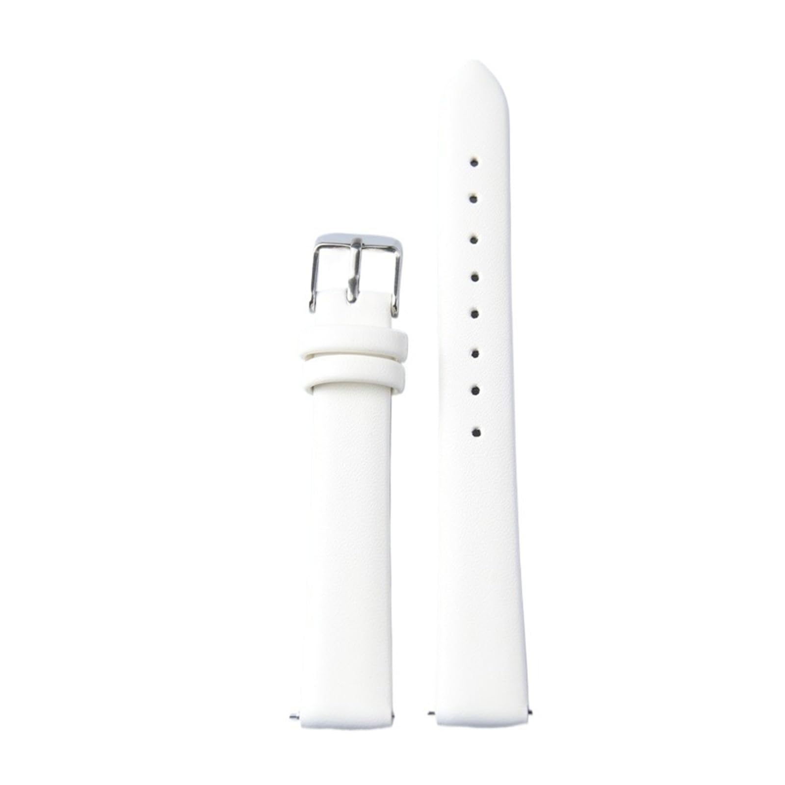 Correa de reloj cuero de alta suavidad 24mm LUGEMA diseño premium blanco 8