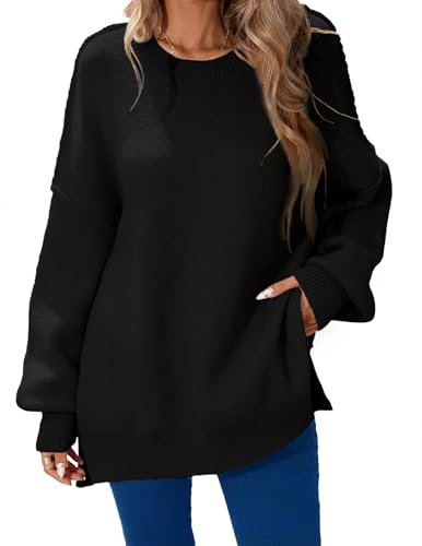 Image of Libsorge Womens Oversized Mockneck Cute Cable Knit Sweater Winter Fall 2025 Ladies Dressy Casual Lightweight Pullover Tops
