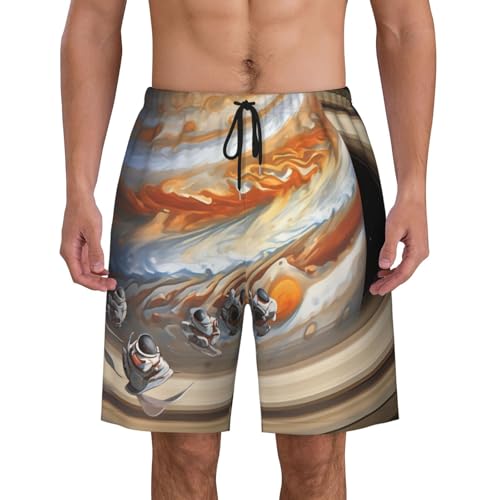 The Vastness of The Universe. Men Beach Pants â€“ Swim Trunks for Men,Quick-Dry and Comfortable, Suitable for Beach, Surf, and Everyday Wear Black