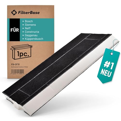 FilterBase® Aktivkohlefilter für BOSCH 434229 DHZ4505 DHZ4506 | SIEMENS LZ45501 LZ45500 | NEFF Z5144X1 Z5144X5 | CONSTRUCTA CZ5144X5 | Balay 00434229 3BT769X | Gagexakt Küppersbusch KF280001 KF280002