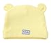 Feoya Gorro Gorra para Bebés Sombrero de Punto Recien Nacido Hat Primavera con Orejas Lindo Algodón Color Sólido Amarillo 0-3 Meses