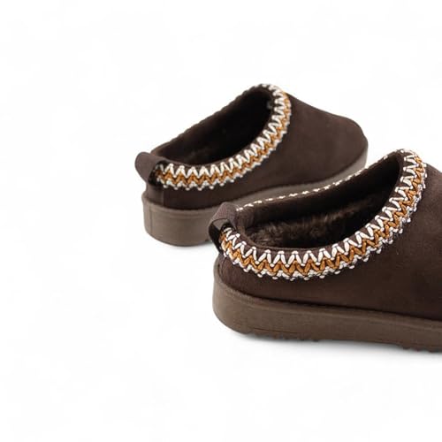 Women's Mini Platform Short Ankle Boot Fur Sneakers House slippers Boot3