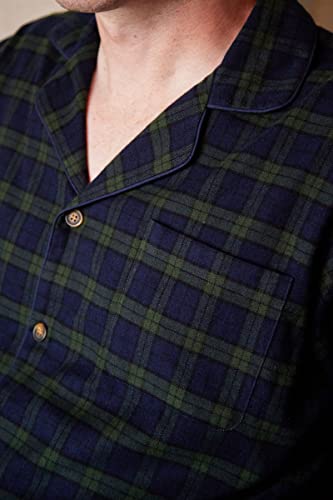 Flannel Pajamas Sleep Set for Men Flannel Cotton Top and Pant Pyjama Set4